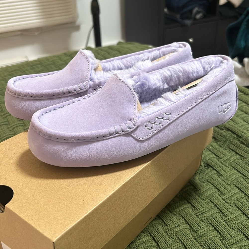 Purple size 6 ugg slippers